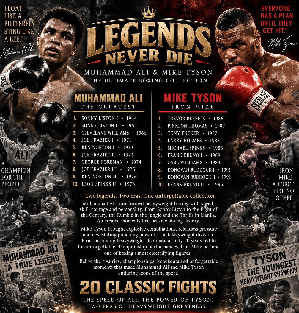 Legends Never Die - Ali & Tyson 20 Classic Fights