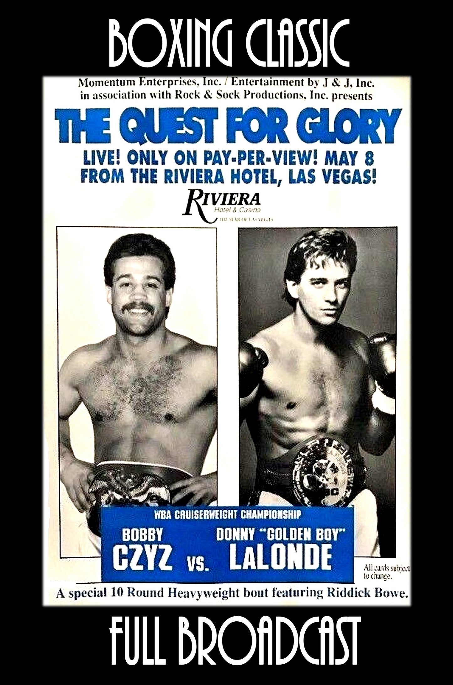 Czyz vs LaLonde - Full broadcast (Rare PPV)