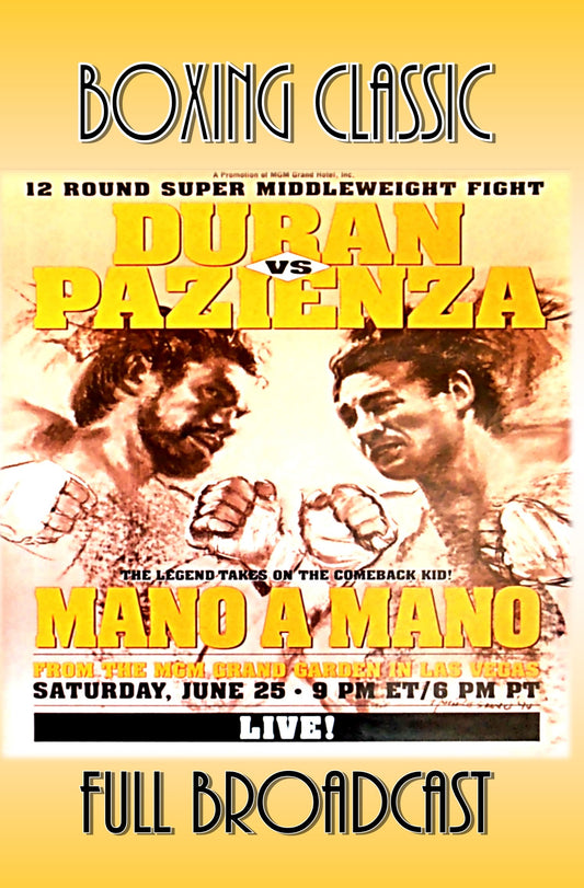 Duran vs Pazienza I (full broadcast classic)