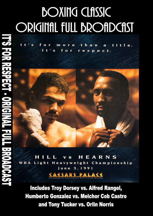 Hill vs. Hearns "It's for respect" Original full Broadcast