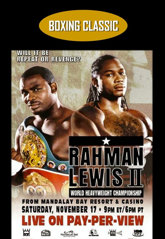 Hassim Rahman vs Lennox Lewis II - Full Broadcast